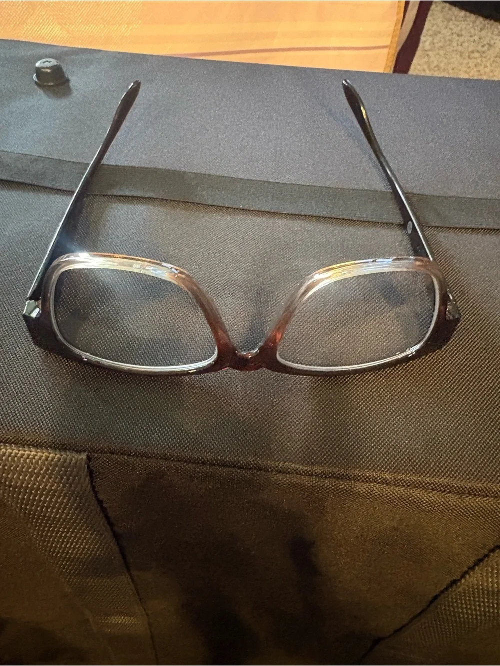 Joy Mangano Classic Square Eyeglass Frames - Brown Gradient 2.0